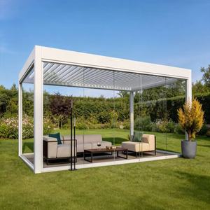 Pérgola Bioclimática Moderna de Aluminio <span class=keywords><strong>para</strong></span> Exteriores, 3x3m, 3x4m, 3x5m, 4x4m, 5x3m, 6x4m - Product Image 1