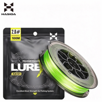 Ligne de pêche HASIDA X8 No0.8-7.0 en fibre de carbone PE tressée sans couture, haute fluidité, longue portée, pour la pêche en lac et en rivière