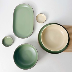 Morandi Green Nordic-Style <b>Large</b>-Sized Ceramic Rice Bowls and <b>Plates</b> Vegetable Salad Soup with Stand for Parties - Product Image 3