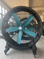 Ventilateur industriel mobile HVLS de 1,5 m, moteur de refroidissement rapide, économie d'énergie, ventilation, température apparente réduite, gymnases extérieurs, chaleur