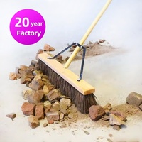 Heavy Duty 18 pouces raclette de sol paume brosse balai cour ménage brosse de nettoyage usine directe
