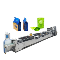 Machine automatique de fabrication de sacs laminés à fond plat, rouleau de papier PE, film pour emballage alimentaire