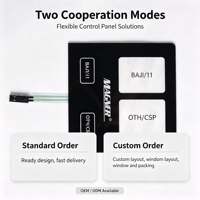 Bande tactile résistante à la chaleur PC/PET avec support adhésif pour carte de circuit imprimé, sérigraphiée, utilisée pour les panneaux de commande de machines à brancher