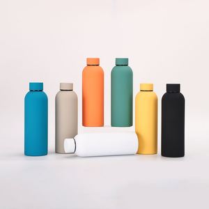 Botella de Boca Pequeña Estilo Americano con Revestimiento de Goma y Logotipo Personalizado, Botella Térmica Portátil para Cola, Vasos Térmicos para Café al Aire Libre, Tazas de Viaje - Product Image 3