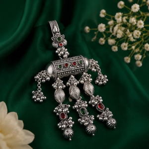 Bijou de poignet ethnique en argent 925, style Ghungroo, oxydé, antique, traditionnel, pour femme, cadeau de mariage - Product Image 2