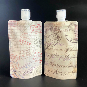 Bolsa transparente personalizada para líquidos, bolsa de plástico para bebidas con boquilla - Product Image 2