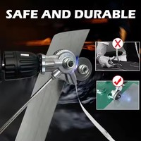 Cisaille électrique métallique HY2 pour perceuse, coupe-plateaux avec clé, outil de découpe sécurisé pour tôles métalliques