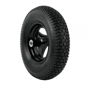 16" 4.8/4.00-8 Wheelbarrow Inflatable Tire Wheels Wheel Barrow Standard Size Accept OEM