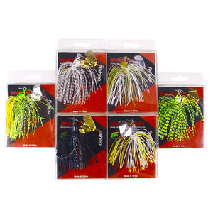 Groothandel Sb057 13.5Cm 20G Lood Jig Hoofd Buzz Baits Metalen Spinner Lepel Vissen Kunstaas Met Lange Rokken - Product Image 6