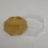 Boîte d'emballage alimentaire en blister PET transparent, conteneur en plastique jetable de qualité alimentaire recyclable pour les fêtes, les mariages, les anniversaires, la restauration