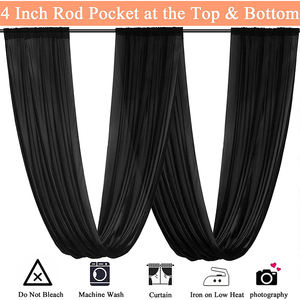 Le plafond blanc élégant de tissu de draperie de mariage drapent dans diverses couleurs et styles - Product Image 6