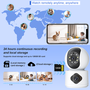 Cámara de Seguridad Inteligente Tuya para Interiores, 6MP, Doble Lente, PTZ, Inalámbrica, con Audio Bidireccional, Wifi, para Bebés - Product Image 5