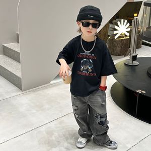 Nuevos pantalones y vaqueros rasgados y temperamentales de moda para niños - Product Image 6