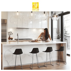 Mặt bàn bếp đá dày BOTON STONE Calcutta Calacatta, đá nhân tạo trắng, thạch anh trắng tinh thể - Product Image 2