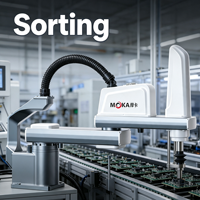 Robot Industrial SCARA de 4 Ejes MOKA MB25SC-1000 con Servoaccionamiento, Carga Útil de 10-25 kg, Alcance del Brazo de 1000 mm para Manipulación y Etiquetado