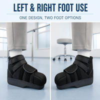 Chaussures médicales respirantes noires en maille 3D à prix d'usine avec coussin EVA et semelle extérieure TPR pour le soutien de la décompression de l'avant-pied