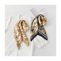 Impression personnalisée sur foulard en soie, 100% soie de mûrier, carré 90x90cm, usine OEM, personnalisation en gros pour marques B2B OEM