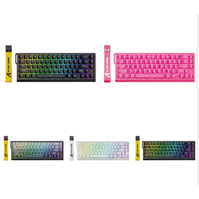 ATTACK SHARK X68 HE Mechanical Gaming Keyboard 60% Wired TKL with Adjustable Actuation Hall Effect Magnetic Switch 8KHz RGB