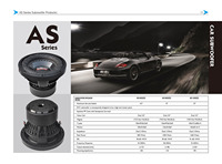 Altavoz de Audio para Automóvil DIBEISI Profesional de 12 Pulgadas, Subwoofer, OEM/ODM, Canasta de Aluminio, 15 Pulgadas AS6503