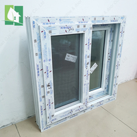 Accueil Fenêtres en PVC UPVC à double vitrage avec cadre coulissant en verre et écran magnétique