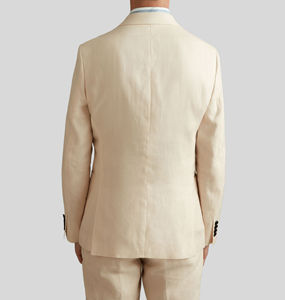 Haute qualité hommes britannique Savile Street Style <span class=keywords><strong>chirurgien</strong></span> poignets mode <span class=keywords><strong>Costume</strong></span> Double boutonnage smoking 2 pièces <span class=keywords><strong>costume</strong></span> ensemble pour hommes - Product Image 3