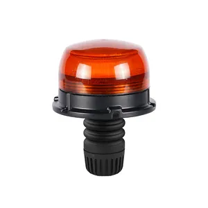 LED Rotating Flashing Strobe Light Amber Emergency Truck Warning Lamp 12-24V Indicator Magnetic Signal Beacon Lights