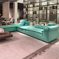 Gains ville Möbel Italienisches Design Stoff Beige Modulares Sofa Luxus Wohnzimmer möbel Villa Sofas für Zuhause Luxus