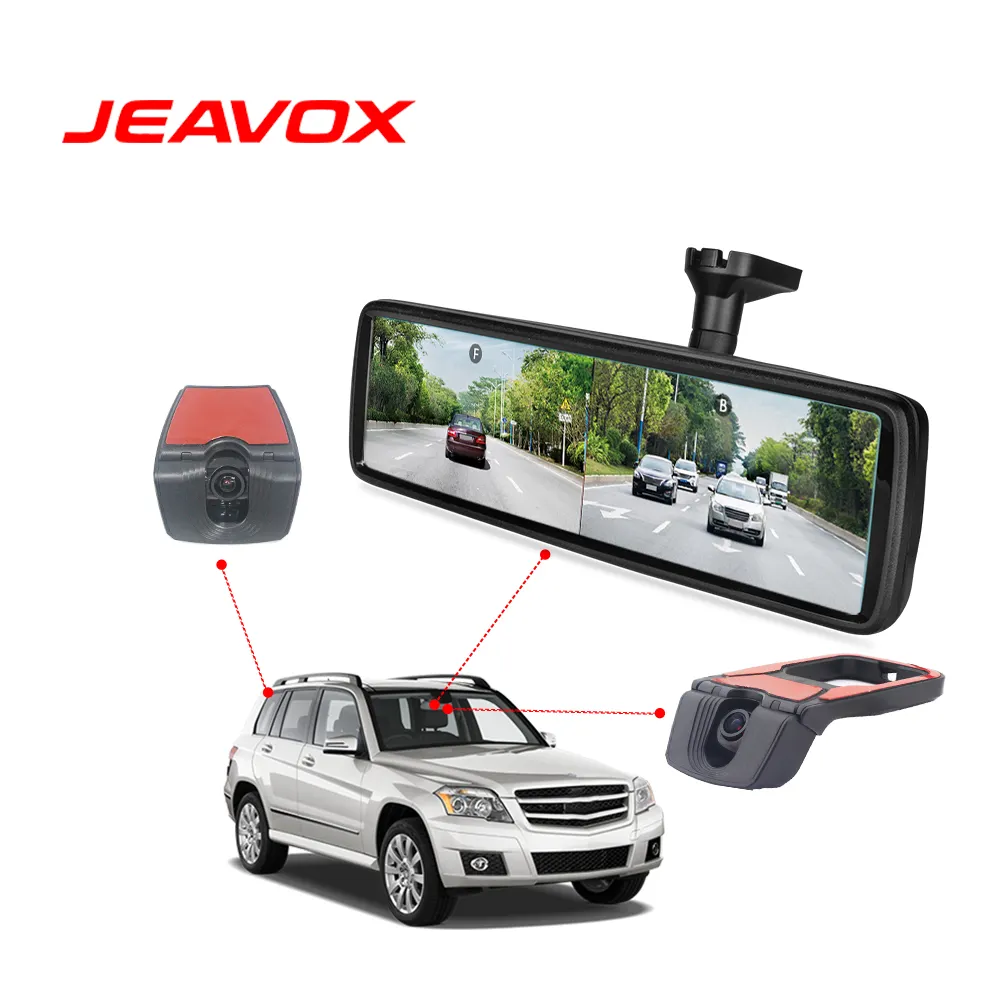 Touch Screen 1080P Rear View Mirror Camera Driving Safety Dual DVR Dash Cam Front Car Recording Rear Camera For Reversing Aid