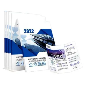 Nhà sản xuất tùy chỉnh Brochure Flyer danh mục sản phẩm tập sách gấp giấy tráng quảng cáo Brochure