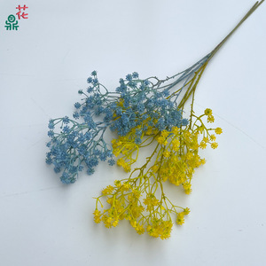Composition florale artificielle Souffle de Bébé en soie pour décoration murale de mariage, murs floraux ronds, fabriqué en Chine - Product Image 3