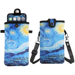 Étui de téléphone en néoprène avec sangle/lanière de cou pour <span class=keywords><strong>iPhone</strong></span> 16/15/14/13 Pro, 16/15 <span class=keywords><strong>Plus</strong></span> Samsung S24, Google Pixel 9 - Product Image 1