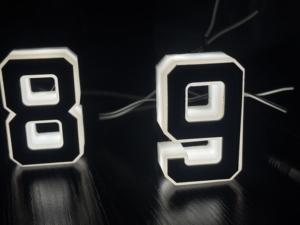 Nhà sản xuất tùy chỉnh bên ngoài rotulo luminoso 68x43mm 3D Mini thư dấu hiệu letras acrilicas iluminada letreros luminosos <span class=keywords><strong>LED</strong></span> - Product Image 6