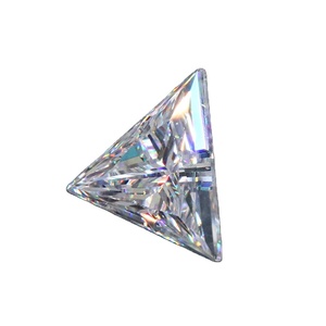 Synthétique 2.01 Ct Blanc VVS1 Clarté Ronde Trillion Cut Certifié Laboratoire Cultivé HPHT Diamant IGI Graded Jewelry - Product Image 1