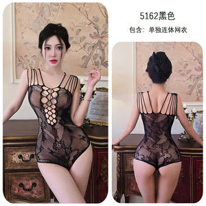 ชุดชั้นในเซ็กซี่เร้าอารมณ์เร้าอารมณ์เร้าอารมณ์เร้าอารมณ์ชุดบอดี้สูทตาข่ายแบบเปิดเป้าถุงน่องเซ็กซี่ - Product Image 6