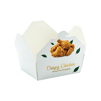 Boîtes à emporter jetables en gros, pliables, en papier kraft, pour frites, poulet, hamburgers, en-cas, emballages, service OEM ODM