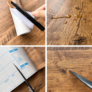 Rouleaux de <span class=keywords><strong>papier</strong></span> <span class=keywords><strong>peint</strong></span> texturé rayé en bois épais ORON, imperméables, autocollants en PVC 3D pour la décoration de la chambre <span class=keywords><strong>à</strong></span> coucher, pour la maison - Product Image 3