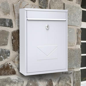 Buzón de Metal montado en la pared impermeable para exteriores, entrega de paquetes de jardín doméstico con cerradura, cajas de letras de Metal para aplicación posterior - Product Image 6