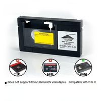 Convertisseur adaptateur VHS C vers cassette VHS alimenté par piles, lecteur de bande vidéo compatible caméscope VCR, outil d'archivage rétro