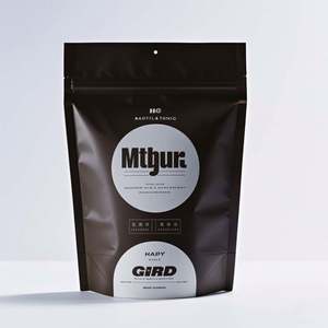 Custom Packaging <b>Ziplock</b> <b>Bags</b> Waterproof Aluminum Foil Black Pouch Matte Stand up Coffee <b>Bag</b> with Valve - Product Image 2