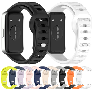 Prix usine 2025 Bracelet en caoutchouc souple pour <span class=keywords><strong>Huawei</strong></span> <span class=keywords><strong>Band</strong></span> 10 9 8 Bracelet de montre Bracelet de montre Sport en silicone Bracelet de montre - Product Image 2