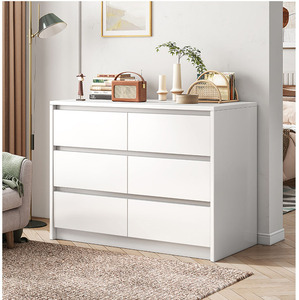 Meuble de rangement Lumio moderne en bois blanc pour chambre, salon, salle à manger, table d'appoint, commode durable - Product Image 3