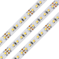 Bande LED CCT Dimmable 3527 à Prix Compétitif pour Décoration de Chambre, Haute Luminosité, 5m 10m, Sans Pression