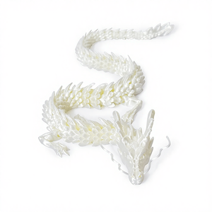 Juguete de Dragón Chino de Plástico de 80 cm, Regalo de Fantasía para Amantes de los Dragones, Decoración del Hogar - Product Image 1