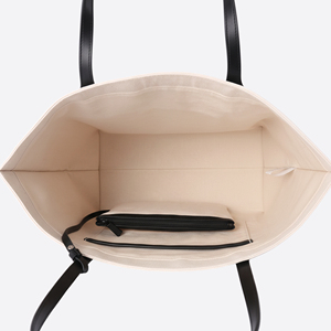 Bolsa de Compras de Lona Ecológica Premium de Estilo Moderno con Bolsa Extraíble y Asa Ajustable para el Hombro - Product Image 3