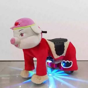 Cheval en peluche électrique unisexe pour enfants, jouet à piles, type chien, pour usage en centre commercial - Product Image 4