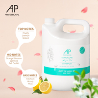 AP Best-Vente Marque Blanche Sans Sulfate Sans Parabène Huile d'Argan Hydratante et Nourrissante Shampoing Professionnel en Vrac Gallon