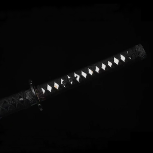 Spada giapponese curva nera spada Samurai in <span class=keywords><strong>legno</strong></span> gioco Anime - Product Image 4