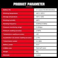 Alat Perbaikan Ban Sensor RF LAUNCH 315/433MHz LTR-03 TPMS Sensor Pemantau Tekanan Ban Tester Pemrograman Bekerja dengan I-TPMS/TSGUN