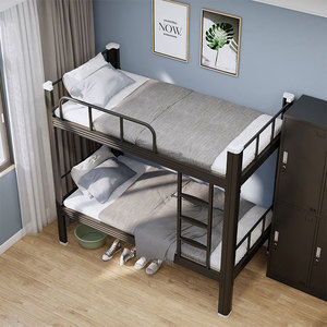 Hot Sale Heavy-Duty Stalen Dubbeldekker Loft Stapelbuis Frame Nieuwste Ontwerp Klop Metalen Ijzeren <span class=keywords><strong>Bed</strong></span> Voor Scholieren Slaapkamers - Product Image 5