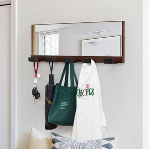 <span class=keywords><strong>Perchero</strong></span> de <span class=keywords><strong>pared</strong></span> europeo moderno para el hogar, <span class=keywords><strong>espejo</strong></span> decorativo para interior, baño, sala de estar, gancho creativo montado en la <span class=keywords><strong>pared</strong></span> de Bambú - Product Image 4